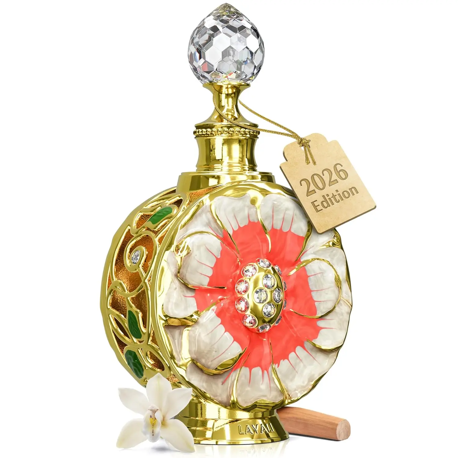 Swiss Arabian Layali Soleil Perfume Oil for Women 0.5 oz — Creamy Coconut Vanilla Musk Arabian Attar | Madagascar Vanilla | Alcohol-Free Long Lasting CPO Fragrance