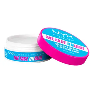 The Face Unglue Makeup Remover Cleansing Balm with Shea Butter, Jojoba Oil, & Vitamin E, Up to 24HR Hydration, Vegan & Cruelty Free,  NYX Professional Makeup