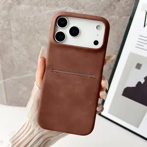 High-Quality Wallet Phone Case for iPhone 17 Series, Dual Leather Card Holder, Credit Card Slot, Protective Cover, Durable Design