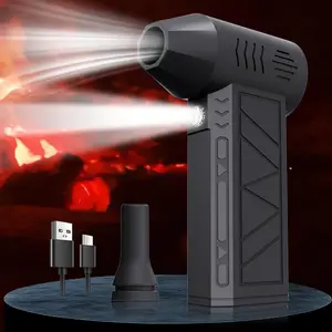 Portable Handheld Fan, USB Rechargeable High Speed Fan, Multi-functional Hair Dryer for Dust Removal, Snow Blowing, Carbon Blowing, Hair Blowing, Handheld Cordless Blower