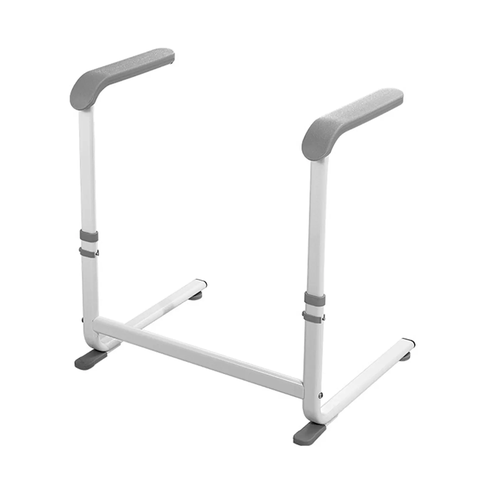 6-Level Height Adjustable Carbon Steel Stand Assist Rail for Elderly and Disabled – Sturdy Mobility Aid – Non-Slip Safety Grab Bar – Chair, Sofa, Bed or Couch Lift Support – Grey