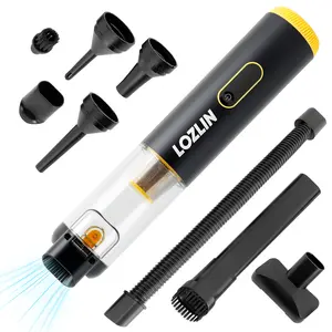 LOZLIN Cordless Car Vacuum 18000Pa 30AW High Power Mini Portable with Flexible Hose Pet Brush 2H Fast Charge for Car Interior Home Cleaning fathersdaygift Car Detailing Tools