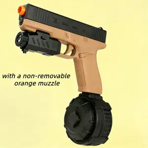Electric Gel Ball Blaster Toy,with a non-removable orange muzzle
