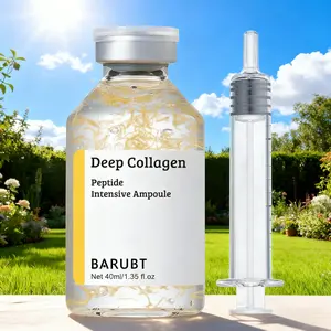 BARUBT Deep Collagen Peptide Ampoule Syringe Serum 40ml Anti Aging Concentrate for Skin Care Intensive Ampoule with Peptide Formula and Syringe Design