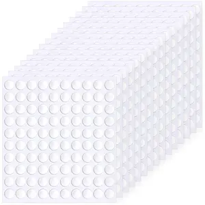 1500 Pieces Double Sided Adhesive Dots Clear Sticky Tack Tape Removable Stickers Acrylic Round Putty Waterproof Sticky Dot for Balloon Craft DIY Art Office Supplies (10mm, 1500)