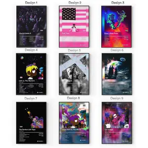 [Sale Up To 40%] [Unframe] L.Uzi Album Posters, Trap Rap Hip Hop Wall Art, Futuristic Bedroom Music Aesthetic Decor, Modern Album Cover Artwork, Gift for Fans