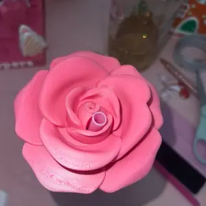 Rose Lid Topper 3D Printed - Pink, 3D Printed, Ideal for Decoration, Decorative Accessory