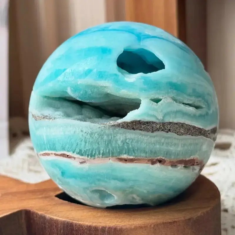 Halloween Mineral Ball, Natural Crystal Sphere, Crystal Ornaments for Home Decor, Unique for Energy & Relaxation, Gemstone Jewelry for Meditation & Spiritual Growth
