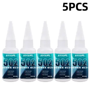 5pcs Super Glue, 0.7oz Liquid Adhesive, Durable Multi-Purpose Bonding Gel, Shoe Repair Glue, Strong Bond Glue, Ideal for DIY Projects & Maintenance Needs