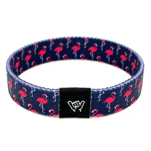 Pink Flamingo Wristband Bracelet