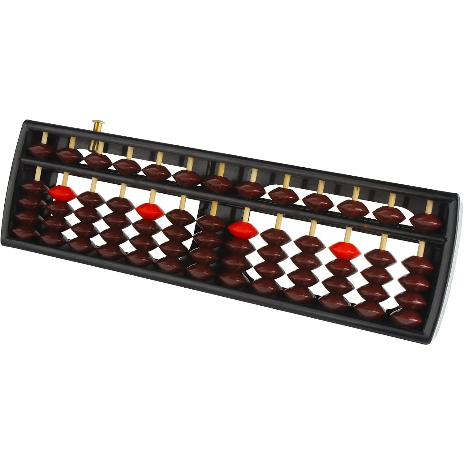 Bead Arithmetic Counting Abacus with Reset Button, 13 Column SP-02 (Black 2)