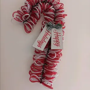 candy cane wreaths