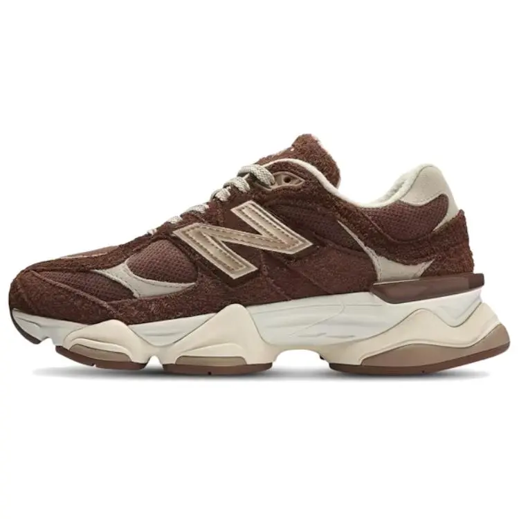 New Balance 9060 'Rich Oak Timberwolf' Men's Modern Sneaker Built with Layered Suede, Mesh, and Signature Chunky Sole Ideal for All Seasons, Footwear Sneakers, Lifestyle Sneakers