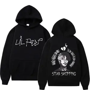 Rapper Lil Peep Hoodie, Vintage Men's Retro 90s Hip Hop T-Shirt, Retro Graphic Punk Style Tee, Hip Hop sweatshirt