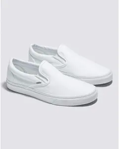 Vans Men's Classic Slip-On Sneaker - True White