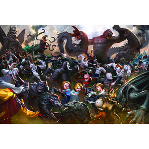 Fright Fight Horror Movie Villain Inspired 1000 Piece Jigsaw Puzzle