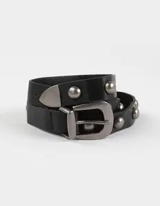 Raised Dome Belt, Black