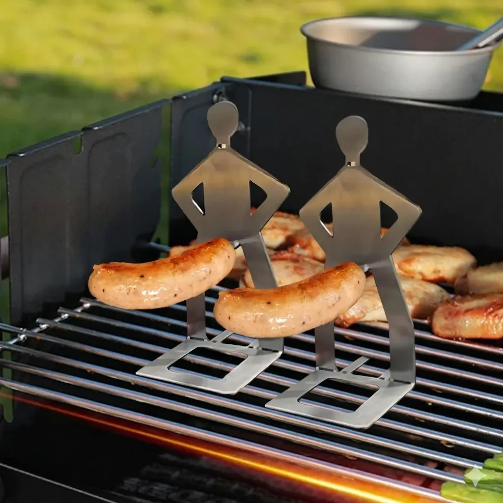 2 Pcs Funny Sausage Holder for BBQ & Camping 2 Pcs Funny Sausage Holder for BBQ & Camping