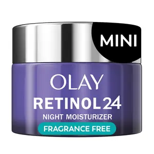 Olay Retinol 24 MAX Night Moisturizer - 24 Hour Hydration, Fine Lines, Wrinkles, Firming, Reducing Dark Spots, Pores, Trial Size, 0.5 oz