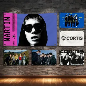 Hot Cortis Flags Turn Any Space Into a Party Instantly | Microfiber Festival Banner Indoor Outdoor Hanging Decor | For Bedroom Living Room Bar Garden Party Wall Decor Flags