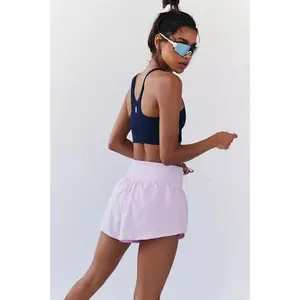 Free People Movement: Carpe Diem Short in Powder Pink