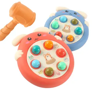 Kids Squirrel Smashing Game Set, Rabbit Desktop Toy with Hammer, No Batteries Needed, Fun Gift for Boys & Girls Aged 3+, Ideal Birthday Present