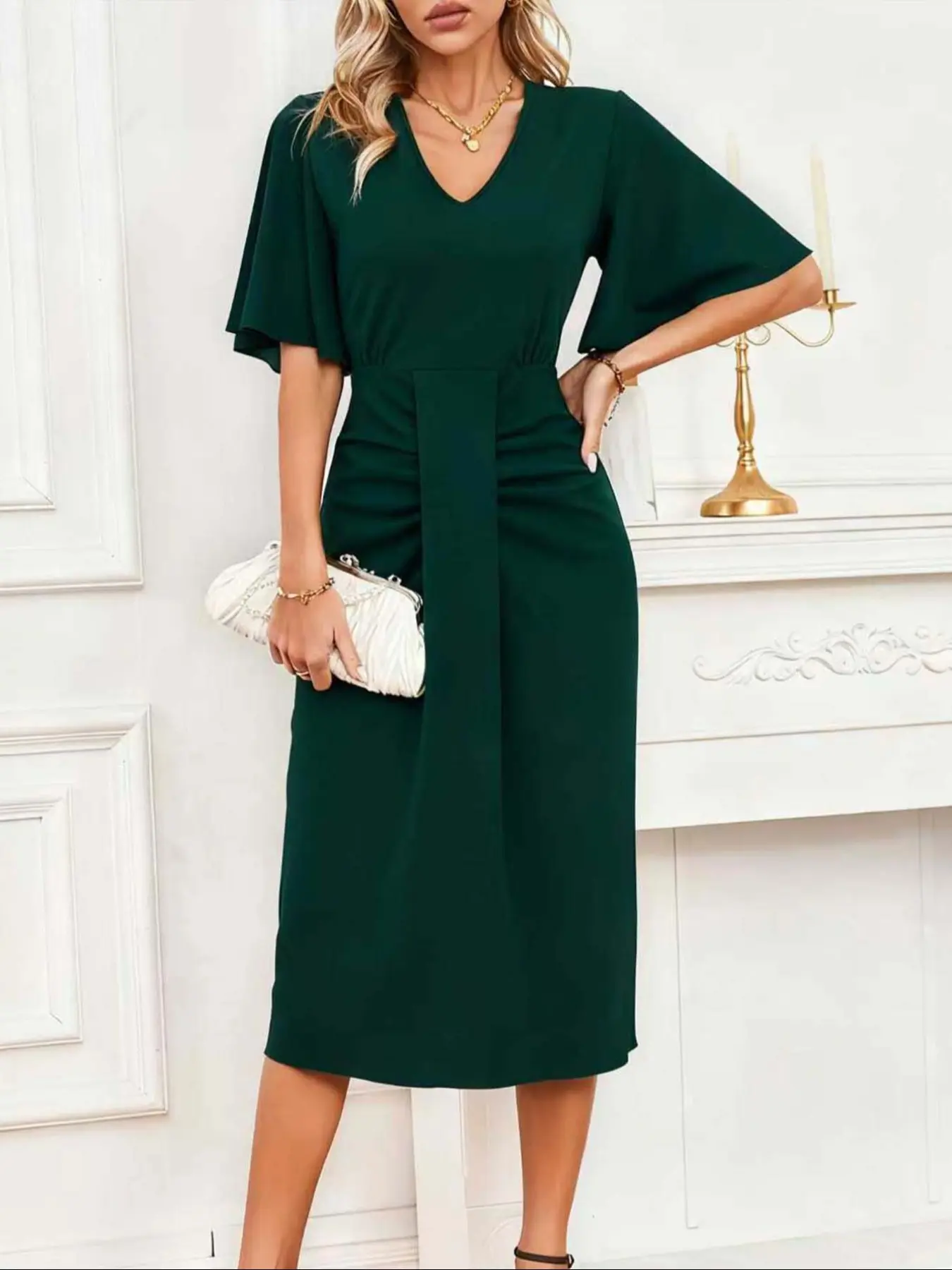 business casual green dress - TikTok Shop