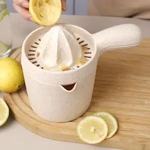 1pc Food Grade Orange Lemon Press Portable Manual Juicer Cup with Scale Multifunctional Fruit Juicer Home Multifunctional Lemon Press Kitchen Gadget Manual Juicer