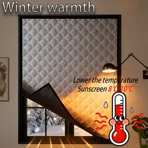 1pc Insulated Windproof Curtain, Warm Thermal Window Covering, Energy Efficient Home Decor, Durable Fabric Material, Ideal for Cold Weather