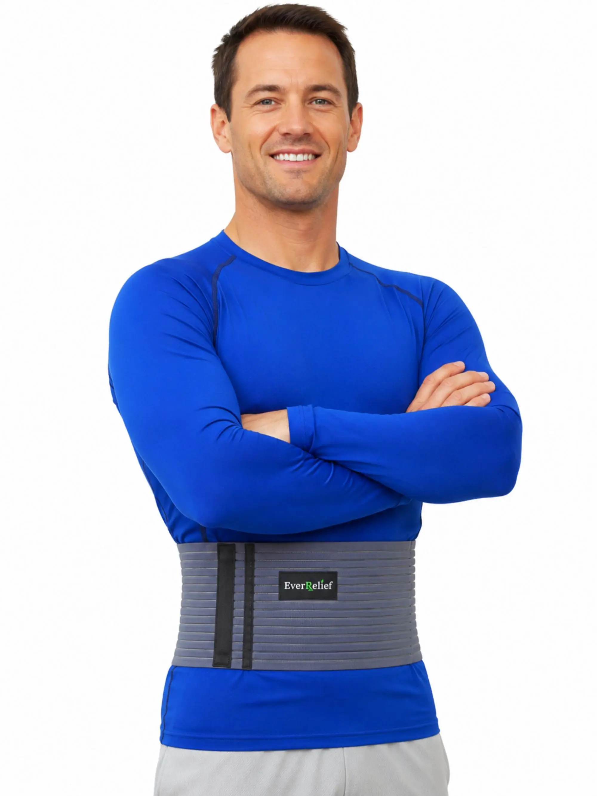 EverRelief Umbilical Hernia Belt for Men and Women Abdominal Binder Support for Hernia Pain and Weakened Abdomen