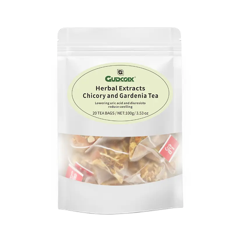 Gudcoix Chicory & Gardenia Herbal Tea Caffeine Free 20 Tea Bags 100g 3.53 Oz Ideal for Daily Consumption Soothing Sip