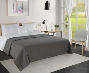 LANE LINEN 100% Cotton Blanket, Throw Blanket for Couch, 3-Layer Blanket Breathable Blanket, All Season Soft and Lightweight Bedspreads for Adults