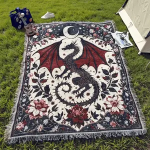 Portable Thickened Outdoor Blanket, Picnic Mat Cover, Camping Mat, Beach Towel, Garden Tent Pad, Warm Throw, Photography Prop, Camping Supplies