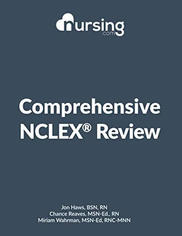 USED Book - NURSING.com Comprehensive NCLEX Book [458 Pages] (2020, review for nursing students, full-color, content + practice questions + answers + cheat sheets) by Jon Haws (Paperback) - english