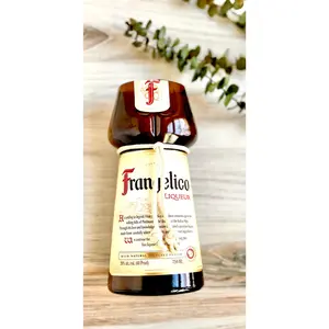 Hazelnut Liqueur Candle -  Frangelico bottle  -  Hazelnut Liqueur Scented -  liquor bottle candle