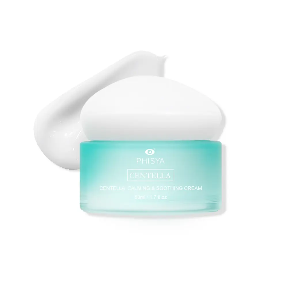 PHISYA Centella Soothing Repair Cream – Contains Centella asiatica, peptides, niacinamide, ceramide NP and plant extracts to slow down and repair skin damage. Suitable for all skin types. Moisturizer Serum moisturizer moisturizer face