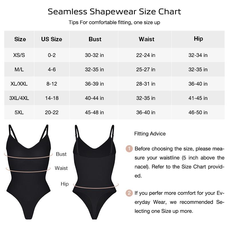 FeelinGirl Seamless Covered Bust Jumpsuit Thong Bodysuit-tts Fit Womenswear Breathable  Comfort Shaper 4 Nylon Hip