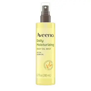 Aveeno Daily Moisturizing Dry Body Oil Mist | Nourishing Oat & Jojoba Oil for Dry, Rough, Sensitive Skin | Convenient Spray Application - 6.7 Fl Oz Body Care Moisturizer Hydrating