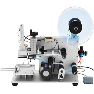 Spring new arrivals Electric Flat Labeling Machine, 25-60pcs/min, Flat Surface Label Applicator for Cardboard Boxes/Square Bottles/Tin Cans, Labeler Suitable for Item Size Range of 4.72 x 5.9 x (0.98-3.54) inches