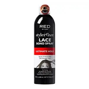 RED by KISS Ultimate Lace Bond Spray – 20X Extreme Hold, Lace Melt Wig Install Spray, Long‑Lasting Up to 72H, No Residue, Vitamin B5
