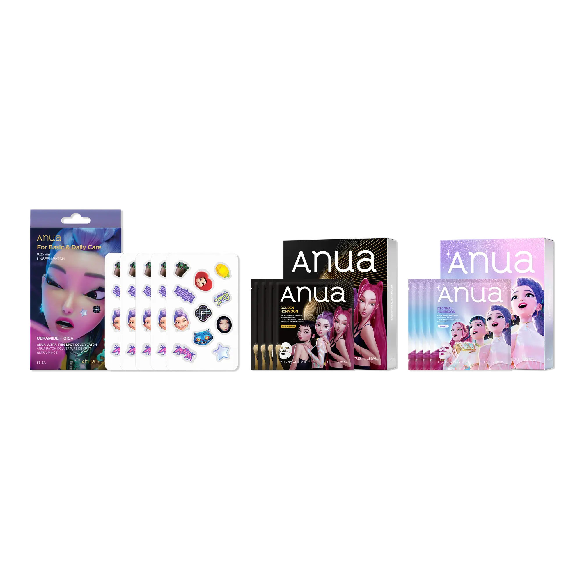 ANUA Kpop Demon Hunters Collection Variety Skin Care Bundles