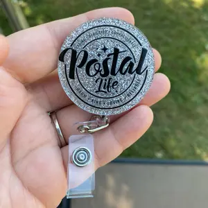 Postal life badge reel