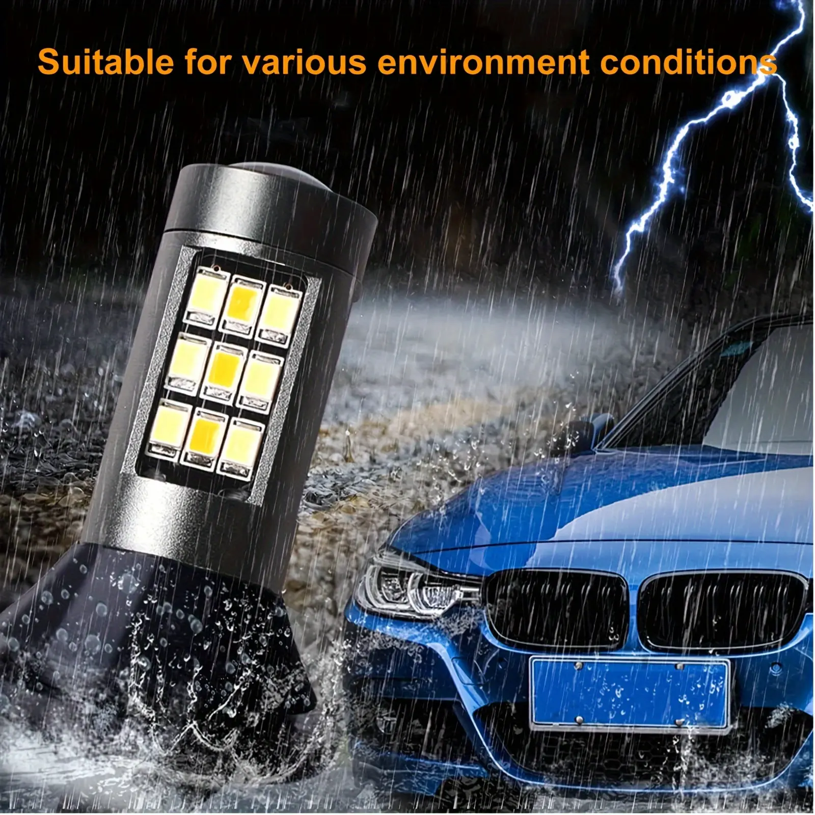 Unionlux 7440 Error-Free Dual-Color Type 2 Switchback DRL Turn Signal LED Lights - 400% Brighter, No Hyper Flash, Built-in Resistors, All-in-One for Trucks, Pickups, Led Lights For Truck, Led Truck Pickup