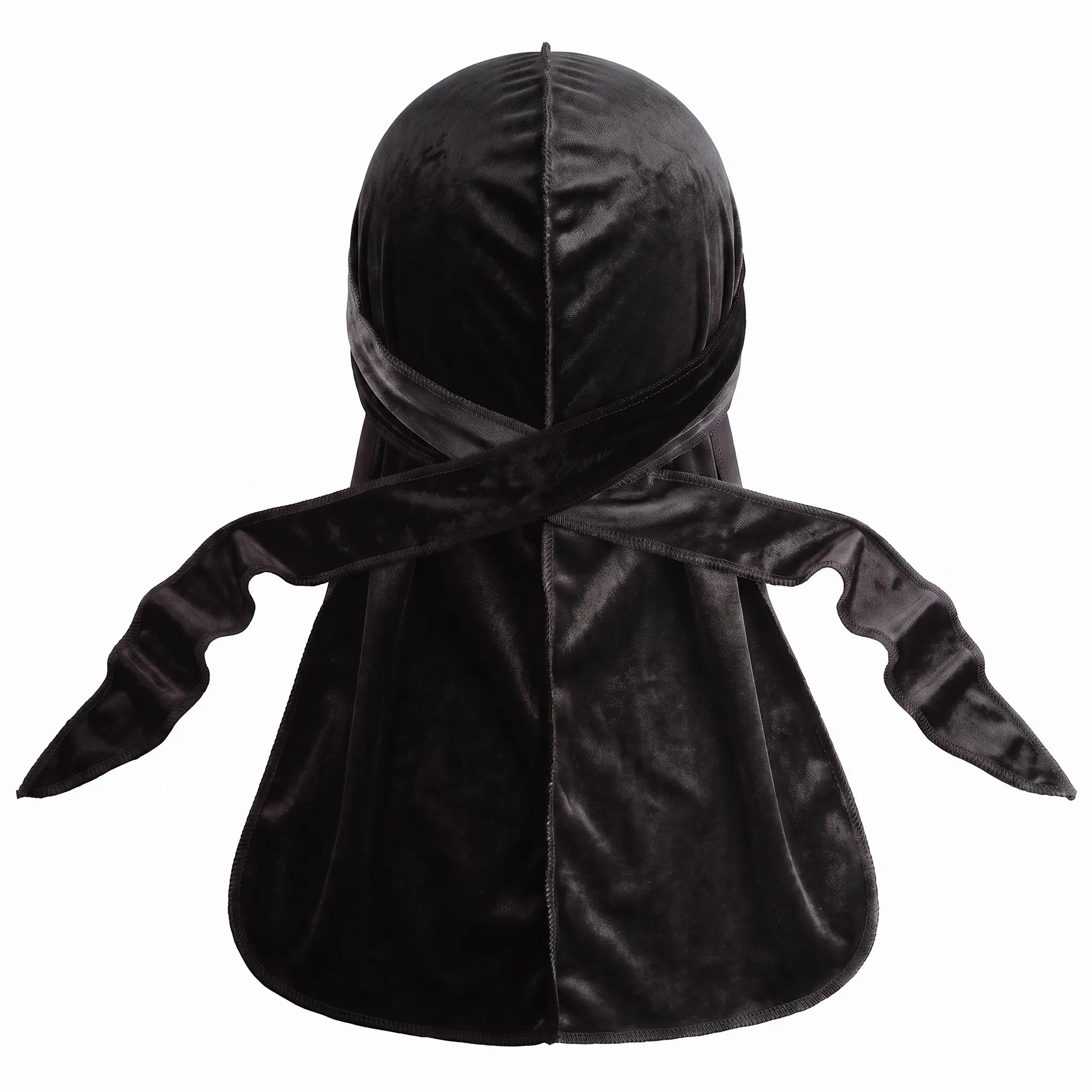JagRags Premium Black and Velvet Durag for Men