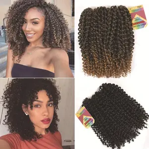 Curly Crochet Hair Extensions – Afro Kinky Curly 10 Inch, Natural Look