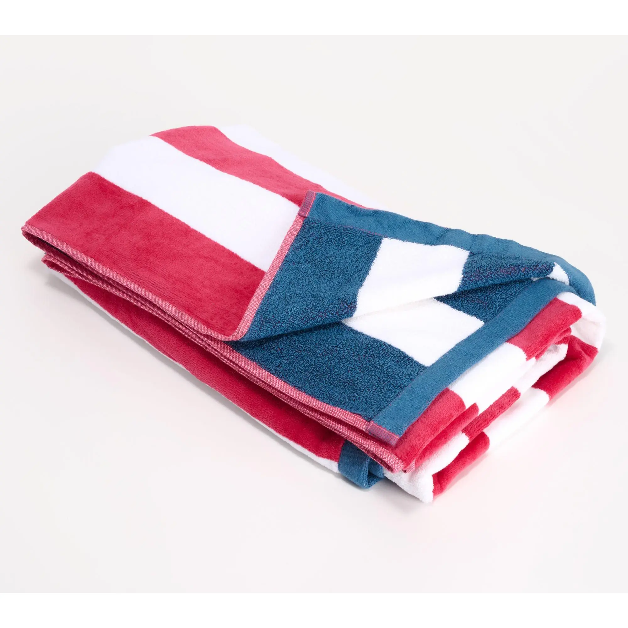Home Reflections Reversible Cabana Stripe Beach Towel