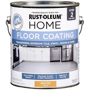 Rust-Oleum 1014913 1 gal Home Clear Coat Matte Floor Paint pack of 2