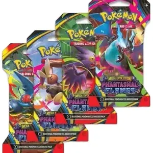 Pokemon Phantasmal Flames Booster Pack - Mega Evolution Trading Card Game - Additional TCG Pack for Collectors