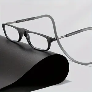 Magnetic Rectangular Reading Glasses - Lightweight, Hanging Neck Design for Easy Carry & Loss
