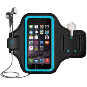Waterproof Running Armband Phone Holder - Touch Screen Armband with Key Pocket for iPhone & Android, Ideal for Gym, Jogging & Hiking